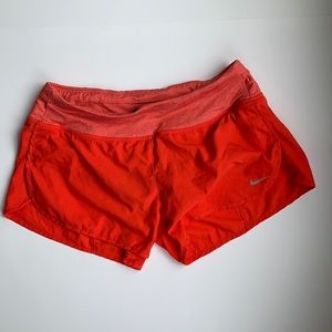 Women Nike Running Shorts, Red, Size Medium